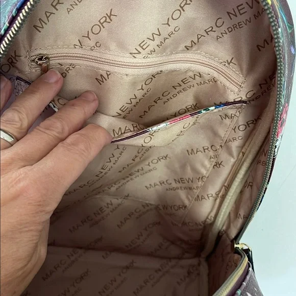 Andrew Marc Marc New York Floral Backpack - Picture 7 of 9